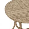 vidaXL 3-delige Bistroset met kussens poly rattan beige