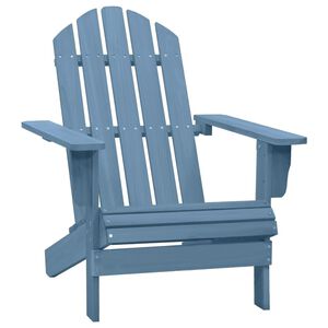 vidaXL Tuinstoel Adirondack massief vurenhout blauw