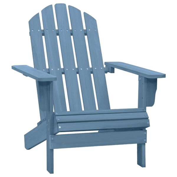 vidaXL Tuinstoel Adirondack massief vurenhout blauw
