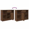 vidaXL Dressoir met lade 101x35x76 cm spaanplaat bruin eikenkleurig