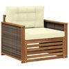 vidaXL Buiten Midden Sofa Naturel