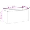 vidaXL Plantenbak 62x30x29 cm cortenstaal