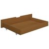 vidaXL Bedframe met 2 lades massief grenenhout honingbruin 160x200 cm