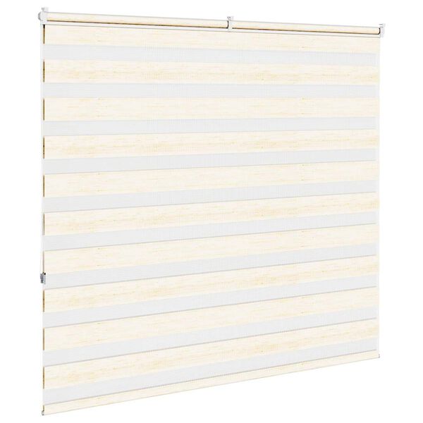 vidaXL Zebra rolgordijn 155x150 cm stofbreedte 150,9cm marmerbeige