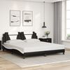 vidaXL Bedframe "Viana" zonder matras kunstleer zwart en wit 180x200 cm