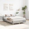 vidaXL Bedframe zonder matras 135x190 cm spaanplaat betongrijs