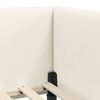 vidaXL Hoekbedframe met hoofdeinde Crème 100 cm x 200 cm Fluweel