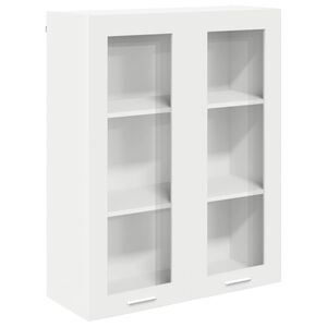 vidaXL Hangkast met opslag Wit 80 x 31 x 100 cm Bewerkt hout