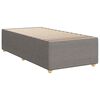vidaXL Boxspring met matras stof taupe 100x200 cm