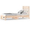 vidaXL Slaapbank uitschuifbaar 2x(90x200) cm massief grenenhout