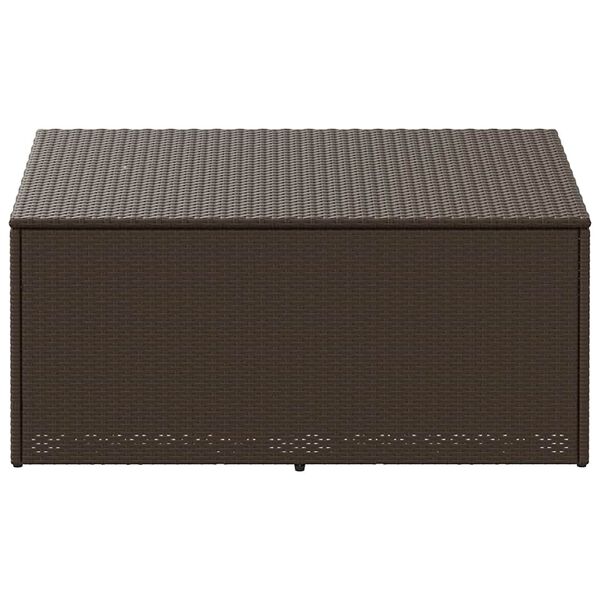 vidaXL Tuinbox 110x50x58 cm poly rattan bruin