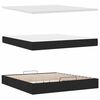 vidaXL Ottoman bed met matras en LED's 160x200cm stof zwart