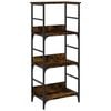 vidaXL Boekenrek 50x33x117,5 cm bewerkt hout gerookt eikenkleurig