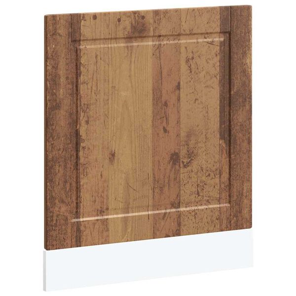 vidaXL Vaatwaspaneel Porto 60x1,5x57 cm bewerkt hout oud houtkleurig