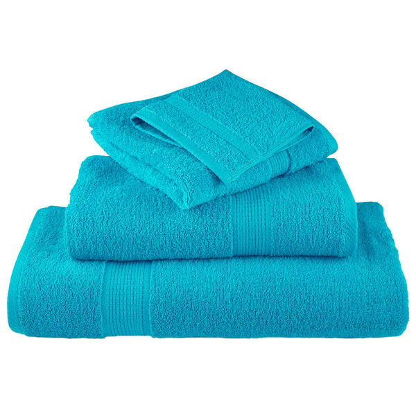 vidaXL Premium washandjes SOLUND 10 stuks turquoise 30x30 cm 600 g/m2