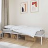 vidaXL Bedframe metaal wit 75 x 190 cm