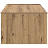 vidaXL Salontafel Artisan Eiken 95 x 50 x 34 cm Bewerkt hout