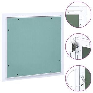 vidaXL Toegangspaneel met aluminium frame en gipsplaat 300x300 mm