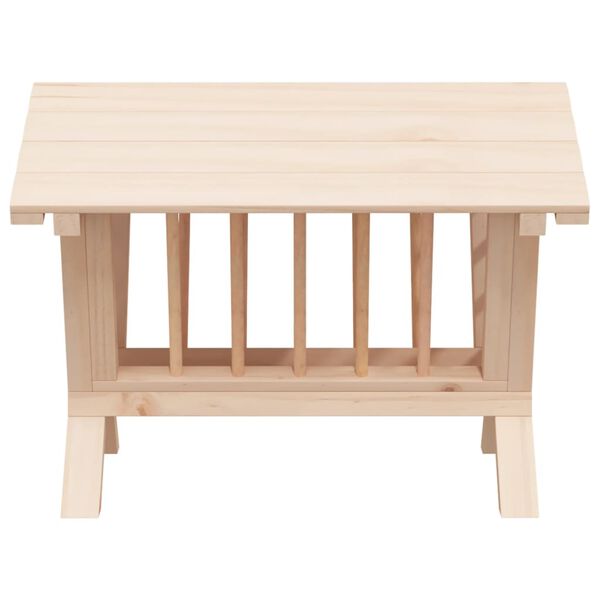 vidaXL Hooiruif voor konijnen 44x33x33 cm massief vurenhout