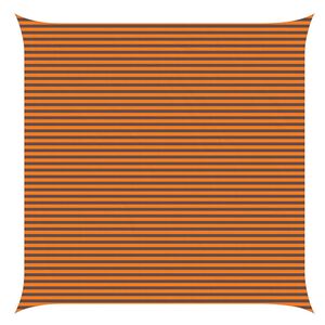 vidaXL Zonneschaduwzeil Oranje en Bruin 6 x 6 m 100% Polyester Oxford