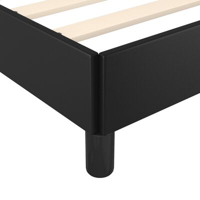 vidaXL Bedframe met hoofdbord kunstleer zwart 160x200 cm