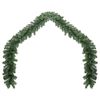 vidaXL Kerstkrans met 600 LED 2 pcs Groen PVC
