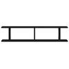 vidaXL Wandplanken 2 st 90x18x20 cm spaanplaat zwart eikenkleurig