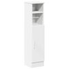 vidaXL Badkamerkast met rolhouder 20,5x22x90 cm wit