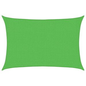 vidaXL Zonnezeil 160 g/m&sup2; 2x3 m HDPE lichtgroen