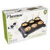 Bestron Wok- en cr&ecirc;pemakerset voor 6 personen AWS600 1000 W zwart