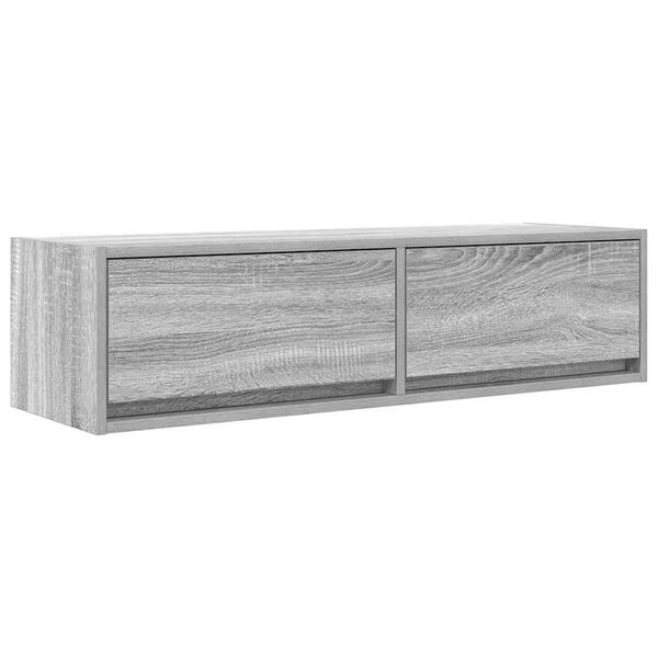 vidaXL TV-kast met lade Grijs sonoma 100 x 31 x 25,5 cm Bewerkt hout