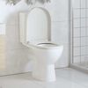vidaXL Toiletbril soft-close met quick-release ontwerp vierkant wit