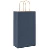 vidaXL Papieren zakken 50 st met hengsels 21x11x36 cm blauw