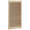 vidaXL Kastdeur 2 pcs Naturel 110 x 2,1 x 59,5 cm Massief grenenhout