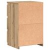 vidaXL Nachtkastjes 2 st 40x35x62,5 cm bewerkt hout artisanaal eiken