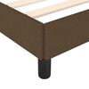 vidaXL Bedframe zonder matras 120x190 cm stof donkerbruin