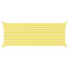 vidaXL Zonneschaduwzeil Geel en Wit 5 x 2 m 100% Polyester Oxford