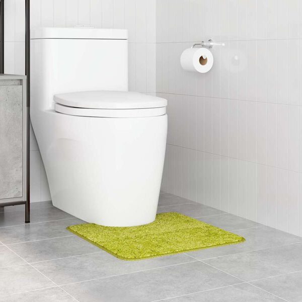 vidaXL Antislip Badmat met Toilet Cut Groen 50 x 50 cm PP