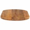 vidaXL Tafelblad ovaal 140x60x2,5 cm massief mangohout
