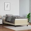 vidaXL Boxspring met matras kunstleer cr&egrave;mekleurig 90x190 cm