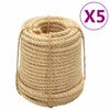 vidaXL Touw 5 st 20 mm 100 m sisal
