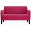 vidaXL Loveseat bank 109 cm fluweel wijnrood