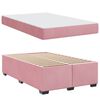 vidaXL Bedframe met matras Roze 120 x 200 cm Stof