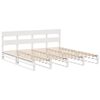 vidaXL Bedframe zonder matras massief grenenhout wit 200x200 cm