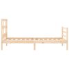 vidaXL Bedframe met hoofdbord massief hout