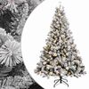 vidaXL Kunstmatige Inklapbare Kerstboom 120 cm 150 LED's Warmwit