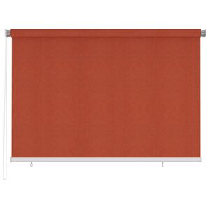 vidaXL Rolgordijn voor buiten 220x140 cm HDPE terracottakleurig