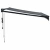 vidaXL Luifel elektrisch uitschuifbaar 3,5x2,5 m antracietkleurig
