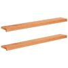 vidaXL Raamkozijnen 2 st Geolied 120 x 15 x 2 cm Massief beukenhout