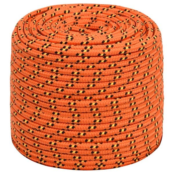 vidaXL Boottouw 8 mm 250 m polypropyleen oranje
